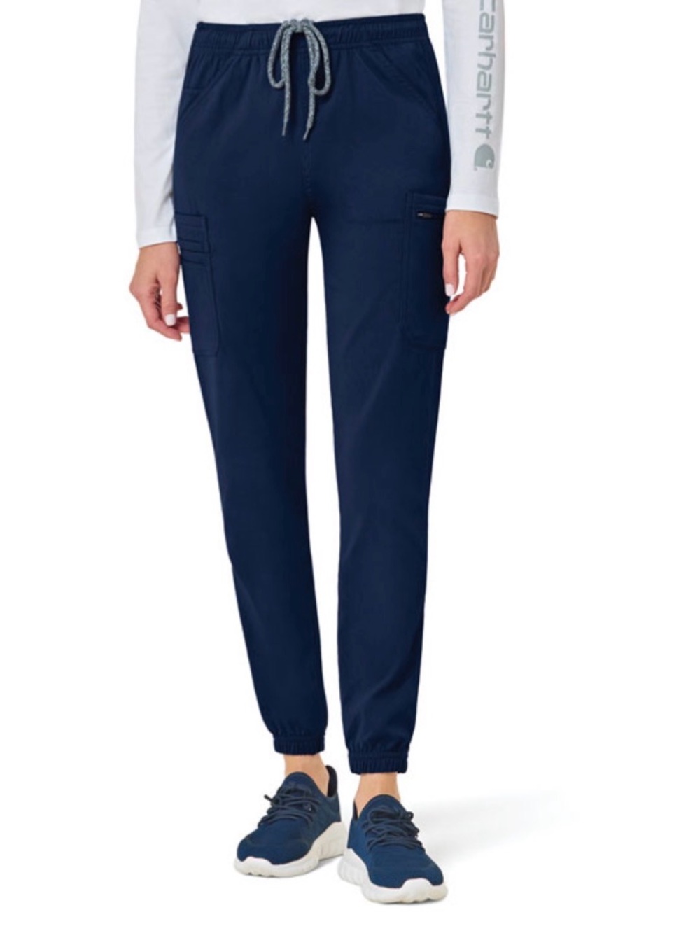 Carhartt Women's Navy Drawstring Cargo Jogger Pants Size XS